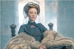  ??  ?? DELICATE POISE: Saoirse Ronan as Mary Stuart in a scene from ‘Mary Queen of Scots’.