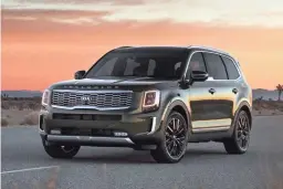  ?? KIA ?? The 2020 Kia Telluride SUV’s luxury, looks and prices should make it a hit.