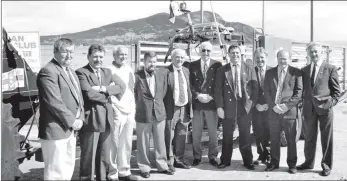  ?? 01_B20twe04 ?? Former members of the Arran lifeboat crew attended the opening of the new Lifeboat House at Lamlash Pier. They are Ian Thomson, Archie Stevenson, Ian McNee, Peter McBeath, Jock Kelso, Peter MacKay, Miller Crawford, Ian Wood, John Robertson and Mick...