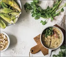  ?? PHOTO BY ASHLEY MCLAUGHLIN ?? Save this recipe for spring, when you can use every bit of corn for this chowder, down to the silks.