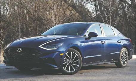  ?? PHOTOS: CHRIS BALCERaK/DRIVING ?? The new 2020 Hyundai Sonata is a thing of beauty, inside and out. And it has “gee-whiz tech,” David Booth writes.