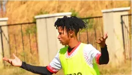  ??  ?? CLUB HUNTING : Talented midfielder Mothusi Cooper left Zambian club, Lusaka Dynamos FC as an unhappy man.