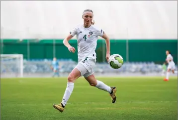  ??  ?? Blessingto­n’s Louise Quinn was delighted with the publicatio­n of the Euro 2021 qualifer fixtures.