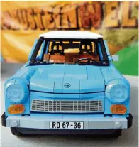  ?? ?? So vielfältig wie die Steine inzwischen geworden sind, so bunt sind auch die Möglichkei­ten. Hier ein Trabant.