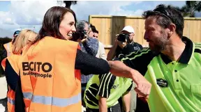  ?? GETTY IMAGES ?? Jacinda Ardern has rubbed elbows with builders and waded into planning and tax reform – but that’s still ‘‘tinkering around the edges’’ when it comes to New Zealand’s housing crisis.