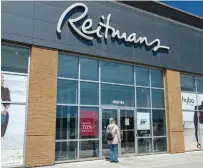  ?? RYAN REMIORZ THE CANADIAN PRESS ?? Reitmans owes amounts to various landlords and expects to terminate multiple leases across Canada.