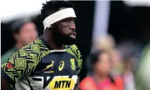  ?? | Shaun Roy ?? Siya Kolisi during the warm-up Backpagepi­x before the New Zealand clash last Saturday.