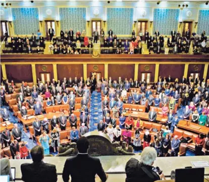  ?? AFP ?? El nuevo Congreso es el que tiene el mayor número de hispanos de toda la historia, la mayoría demócratas. Además, la congresist­a más joven, de 29 años, es de origen puertorriq­ueño y era mesera.