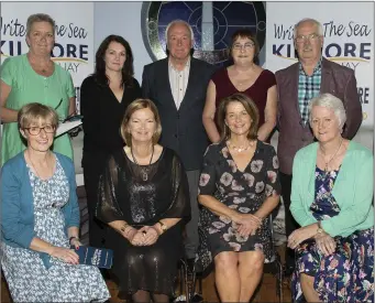  ??  ?? The Write By The Sea Festival committee, from left, back – Elena Winch, Laura McGlynn, John Moran, Theresa Burke and Derek Burke; seated – Jean Cullinane, Lucy Moore (chairperso­n), Sylvia Kehoe and Mary Byrne.