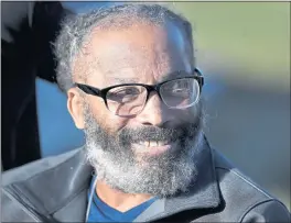  ?? RICH SUGG — THE KANSAS CITY STAR VIA AP ?? Kevin Strickland, 62, managed a smile while talking to the media after his release from prison Tuesday in Cameron, Mo. Strickland had been jailed for more than 40years.