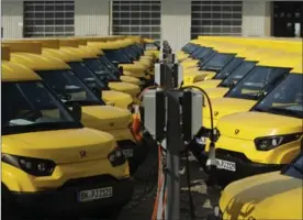  ?? COURTESY OF STREETSCOO­TER ?? Deutsche Post has a fleet of 2,500 StreetScoo­ter electric delivery vans.