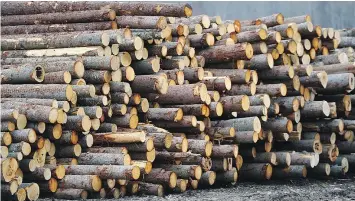 ?? — THE CANADIAN PRESS FILES ?? The U.S. Department of Commerce issued its final determinat­ion Thursday on the softwood lumber duties Canadian producers must pay.