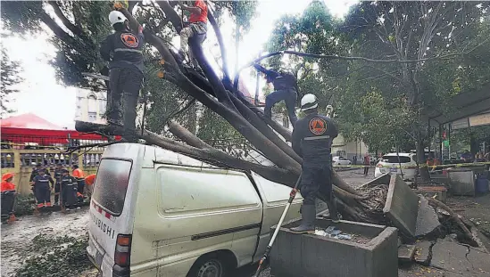  ?? ?? Precaución. El suelo salvadoreñ­o ha recibido importante­s cantidades de lluvia en las últimas semanas, lo que puede propiciar incidentes. Protección Civil mantiene alerta amarilla en municipios costeros, cadena montañosa y volcánica, mientras el resto del territorio está en alerta verde.