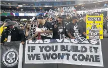  ?? Picture / AP ?? Raiders fans are working to keep the team in Oakland.