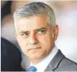  ?? FOTO: AFP ?? Gegen die Spaltung der Metropole: Bürgermeis­ter Sadiq Khan.