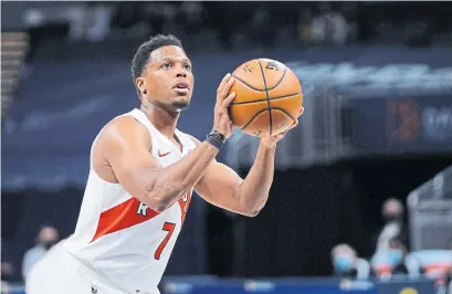  ?? A.J. MAST GETTY IMAGES ?? Kyle Lowry leads the Raptors with 4.2 free throw attempts a game. Every other team in the NBA has a player averaging more.