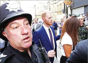  ?? AFP ?? England cricketer Ben Stokes and wife Clare leave Bristol Crown Court in Bristol, southwest England on Tuesday, where he was found not guilty of affray.