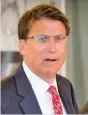  ??  ?? Gov. Pat McCrory