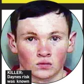  ??  ?? KILLER: Daynes risk was known