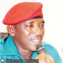  ??  ?? Solomon Dalung