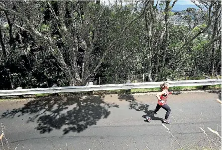  ?? PHOTO: CIGNA ?? Rachel Grunwell running in preparatio­n for Cigna Round the Bays.