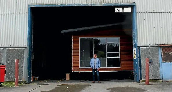  ??  ?? Matrix Homes’ Sean Murrie at their modular building factory at the old General Motors site in Trentham.
