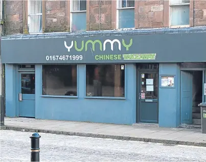  ?? Picture: Paul Smith. ?? The Yummy Chinese takeaway on Montrose High Street.