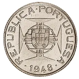  ?? ?? The Portuguese didn’t bother to make coins for their colony on Timor until the end of World War II. The coinage scheme was based on that of the
other Portuguese colony of Macao, 100 avos make a pataca.