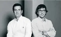  ??  ?? Luis Jáuregui y Roger Burgués, fundadores de Mediterran­ean Premium Spirits