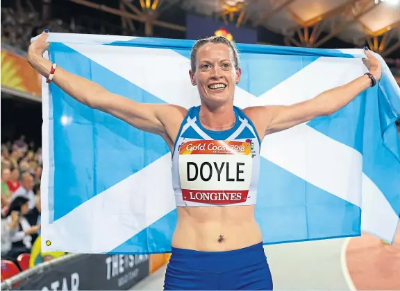  ?? Picture: Getty. ?? Eilidh Doyle won silver in the women’s 400 metres hurdles final at the Gold Coast 2018 Commonweal­th Games.