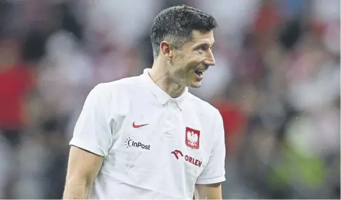  ?? ?? Poland’s veteran striker Robert Lewandowsk­i could lie in wait for Scotland in their debut in League A of the Nations League