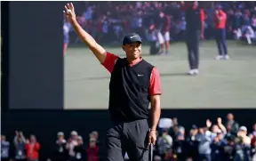  ?? GETTY IMAGES ?? Former world No 1 Tiger Woods is back breaking records again.