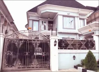  ??  ?? One of Evans' houses in Magodo, Lagos