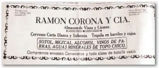  ??  ?? Teníamos muchos almacenes de vinos y licores en la región, como este almacén en el que también compraban botellas de cerveza y de vino vacías.