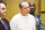  ?? Erik Trautmann / Hearst Connecticu­t Media ?? Attorney Kent Mawhinney is arraigned on conspiracy to commit murder charges in the case of missing mother of five, Jennifer Dulos, in state Superior Court in Stamford on Jan. 8.