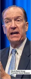  ?? ?? World Bank Group President David Malpass