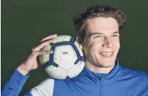  ?? PHOTO: PETER MCINTOSH ?? All smiles . . . New Southern United defender Markus Fjortoft has enjoyed his first two months in Dunedin.