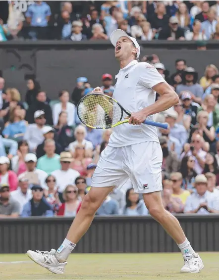  ?? Picture: AP PHOTO ?? Sam Querrey is finally cashing in on his potential, reaching the Wimbledon semi-finals.