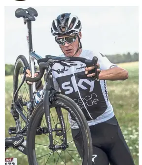  ??  ?? Uncertaint­y: Tour de France defending champion Chris Froome still has no idea who his main challenger is with 12 days of racing left.