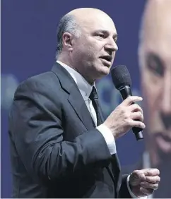  ?? JONATHAN HAYWARD / THE CANADIAN PRESS ?? Kevin O’Leary is mulling a Conservati­ve leadership run.