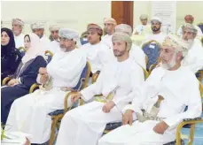  ?? — ONA ?? Sayyid Saud bin Hilal al Busaidy, Minister of State and Governor of Muscat, at the 4th seminar on “Tropical Cyclones and Flash Floods; Ten Years after Gonu and Phet: The Learned Lessons,” on Monday.