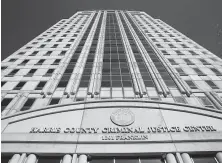  ?? Yi-Chin Lee / Staff file photo ?? The Harris County Criminal Justice Center has undergone renovation­s since Hurricane Harvey damaged it in 2017.