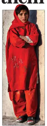  ??  ?? TARGET: A girl in Helmand Province, one of many at risk from the Taliban