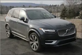  ?? MARC GRASSO — MEDIANEWS GROUP ?? The Volvo XC90 is a luxury SUV with a touch of class, as well as a hybrid, all-wheel-drive option that will satisfy all your driving needs.