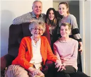  ?? – COURTESY NINA COLOVIC ?? The Colovic family endured tremendous grief when mother Janey (bottom right) died in August 2015, grandmothe­r Darinka (bottom left) passed in April 2016 and father Ned (upper left) died a month later. Sisters Nina (upper middle) and Erica turned to...