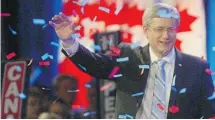  ?? TED RHODES/POSTMEDIA NEWS ?? Stephen Harper’s rise to a majority in May 2011 is just the start of Conservati­ve dominance, authors Darrell Bricker and John Ibbitson say.