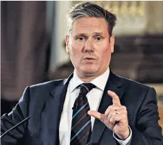  ??  ?? Keir Starmer, the shadow Brexit secretary, set out Labour’s change of position