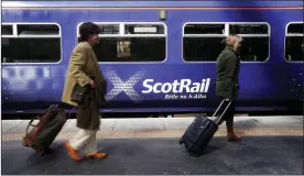  ??  ?? DELAYS: Only 81.8 per cent of ScotRail trains were on time last month