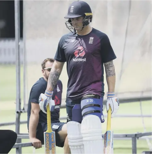  ?? PICTURE: JULIAN FINNEY/GETTY ?? 0 England one-day star Jason Roy prepares for his Test debut against Ireland with a net session at Lord’s.