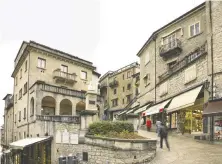  ?? GETTY IMAGES ?? The buildings of San Marino show off historic architectu­re.